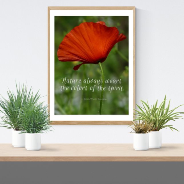 Nature Färg Emerson Quote Poster (Skapare uppladdad)