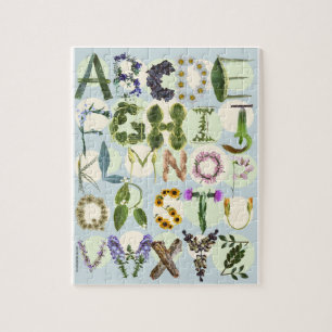 Nature Flower Alphabet Puzzle Kids ABC Pussel