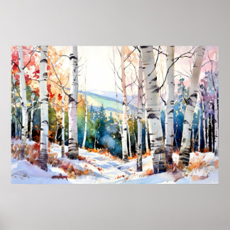 Nature Forest Wall Art Print Poster