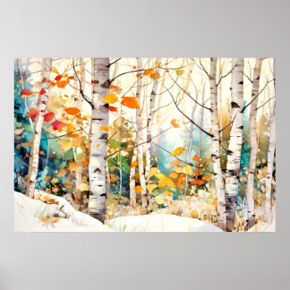 Nature Forest Wall Art Print Poster