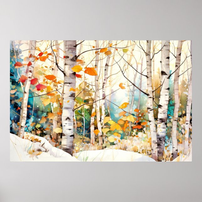 Nature Forest Wall Art Print Poster (Framsidan)