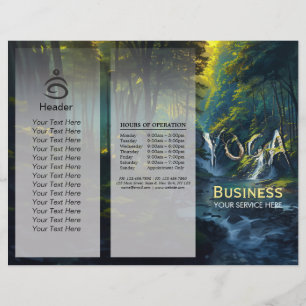 Nature Forest YOGA Gömt Text Meditation Lärare