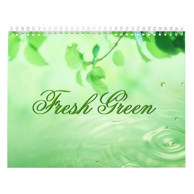 Nature Fresh Grönt Calendar Kalender (Omslag)