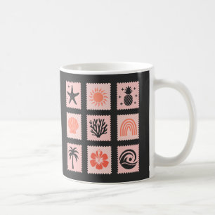 Nature frimärke collage kaffemugg