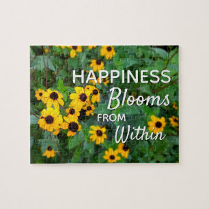Nature Garden Blomsterfotografi Quote Pussel