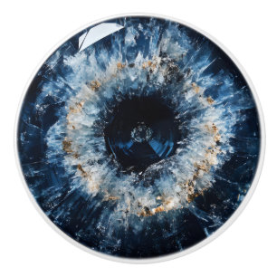 Nature Gem Sapphire Mönster Knopp