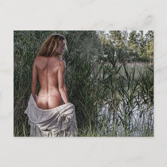 Nature Girl Bikini-fotovykort Vykort (Framsida)