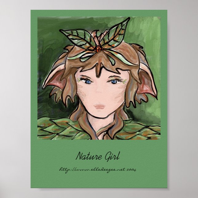 Nature Girl Card Poster (Framsidan)
