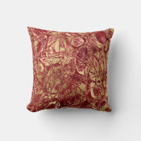 Nature Glitter Abstrakt Maroon Black Ruby Guld
