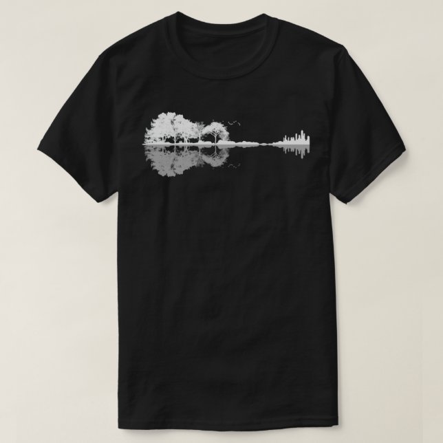 Nature Guitar  T Shirt (Design framsida)