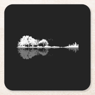 Nature Guitar Underlägg Papper Kvadrat