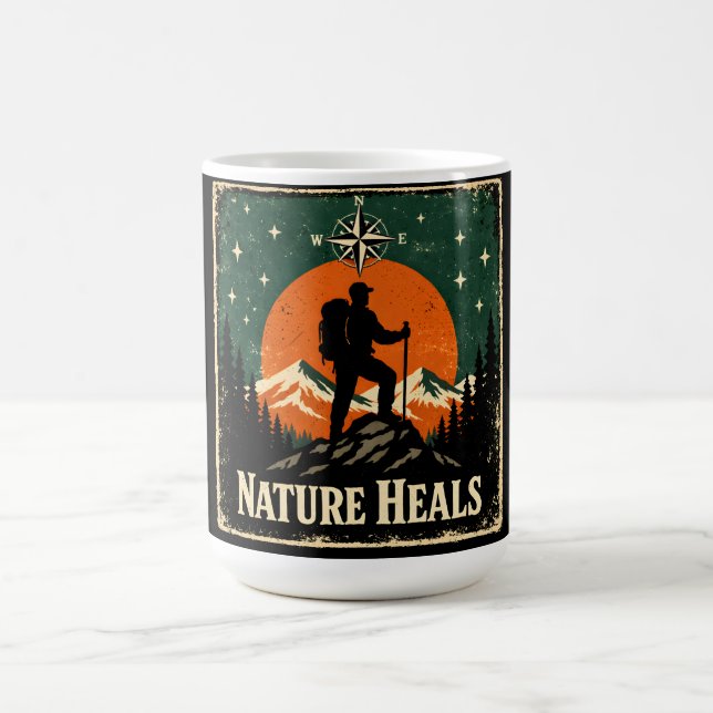 Nature Heals – Outdoor Wellness Mindful Kaffemugg (Center)