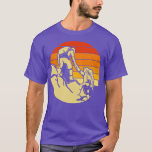 Nature Hike Älskare Exdoor Hiker Retro Hiking T Shirt