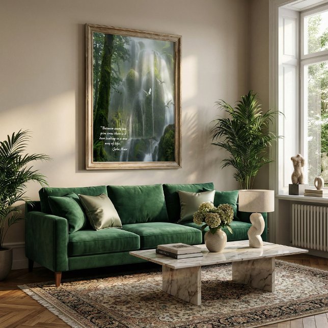 Nature inspirational quote John Muir Poster (Skapare uppladdad)