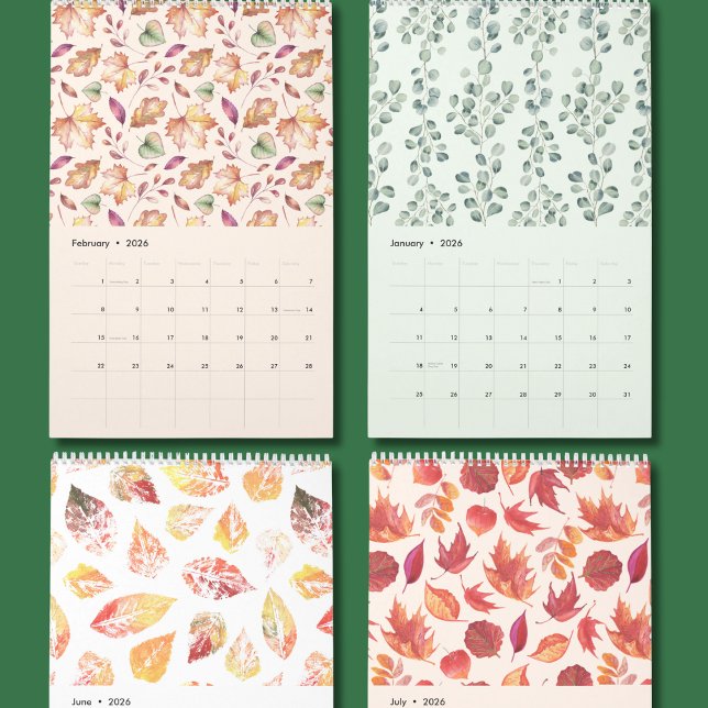 Nature-Inspired Botanical Art Wall Calendar Kalender (Skapare uppladdad)