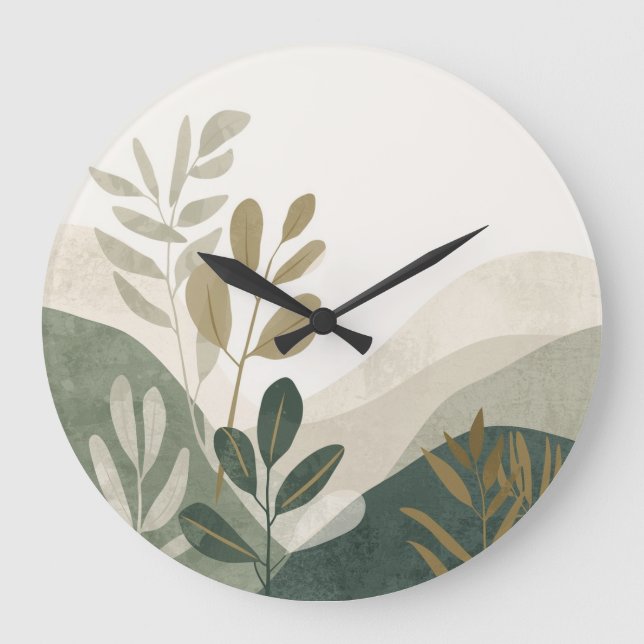 Nature Inspired Wall Clock  Stor Klocka (Framsida)