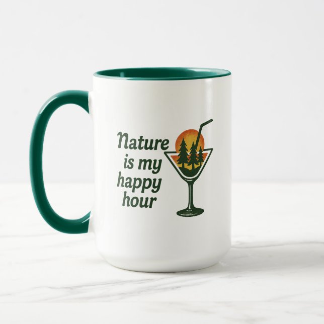 Nature is my Happy Hour Mugg (Vänster)