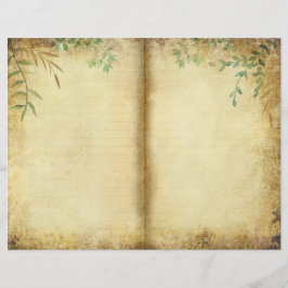 Nature Journal Vild Herb Greenery Scrapbook Papper