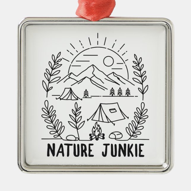 Nature Junkie Julgransprydnad Metall (Framsidan)