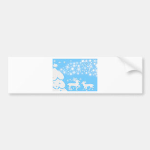 Nature Landscapes Seasons Winter Snowflake Hjort Bildekal