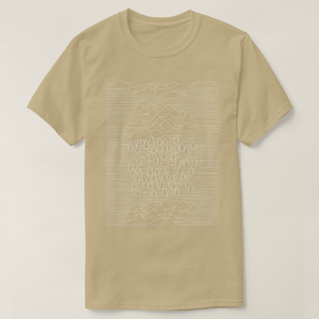 Nature Linjer White av Tobe Fonseca T Shirt (Design framsida)
