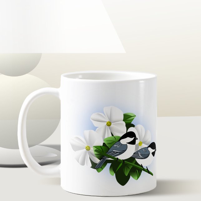 Nature LoverChickadee Mugg (Black Capped Chickadee Pair)
