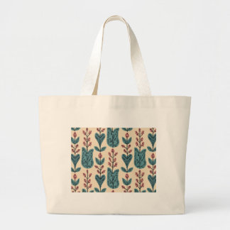 Nature Mönster Eco Tote Bag Jumbo Tygkasse