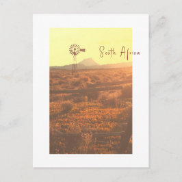 Nature Mountain South Afrika ZA Vind Pump Vykort