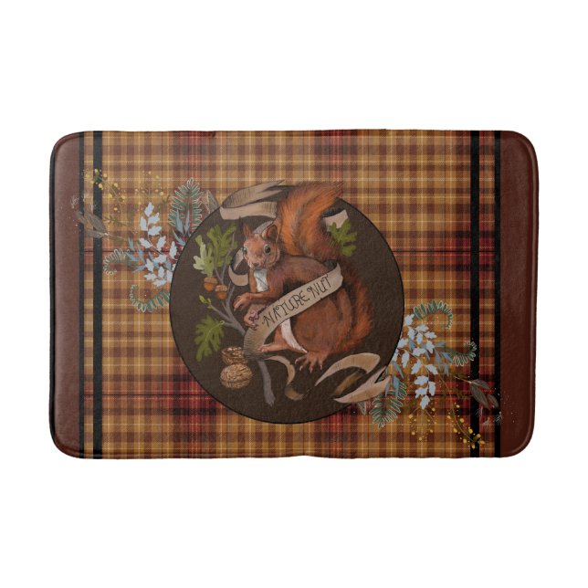 Nature Nöt Squirrel Badrumsmatta (Framsidan)