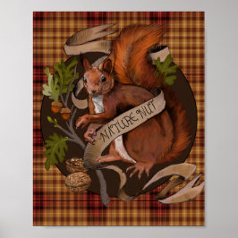 Nature Nöt Squirrel Poster