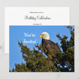 Nature Örn Wildlife Photo Birthday Inbjudningar