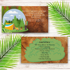 Nature Outdoor RV Park Campground Design Visitkort