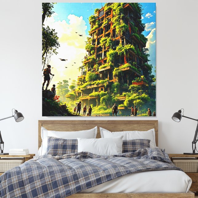 Nature Reclaims Urbanity Canvastryck (Insitu (sovrum))