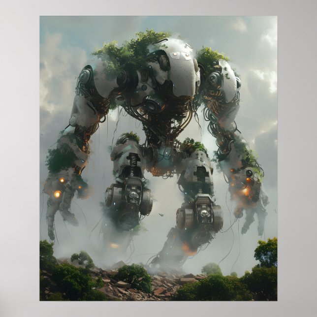 Nature Robot Titan Warrior Poster (Framsidan)
