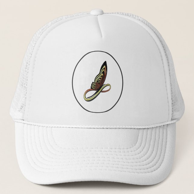 nature’s ETERNAL BUTTERFLY Trucker Hat  Keps (Framsida)