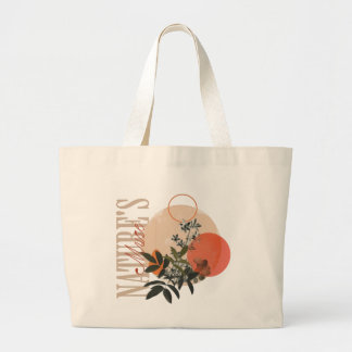 Nature’s Muse Floral Tote Bag Jumbo Tygkasse