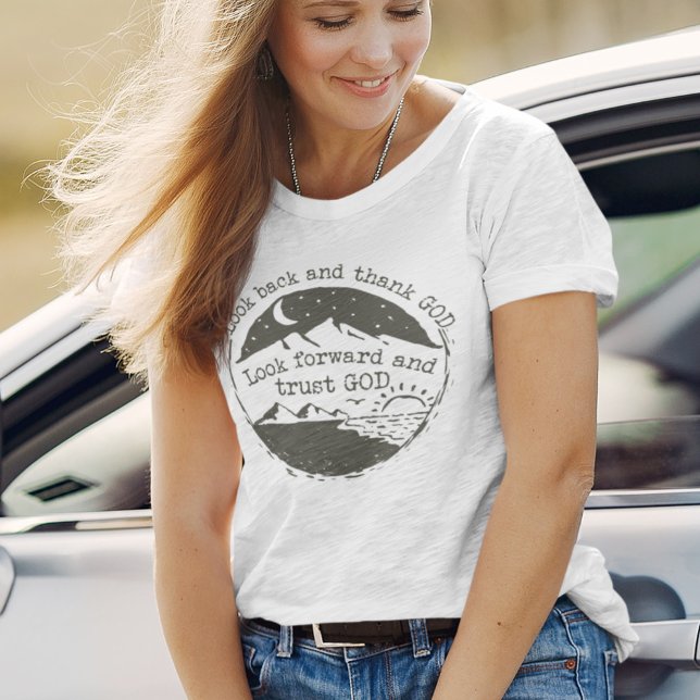 Nature Scene Bible Quote Natt Christian Clothing T Shirt (Skapare uppladdad)