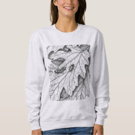 Nature Sketch: Garden Leaves and Insects Hoodie T Shirt