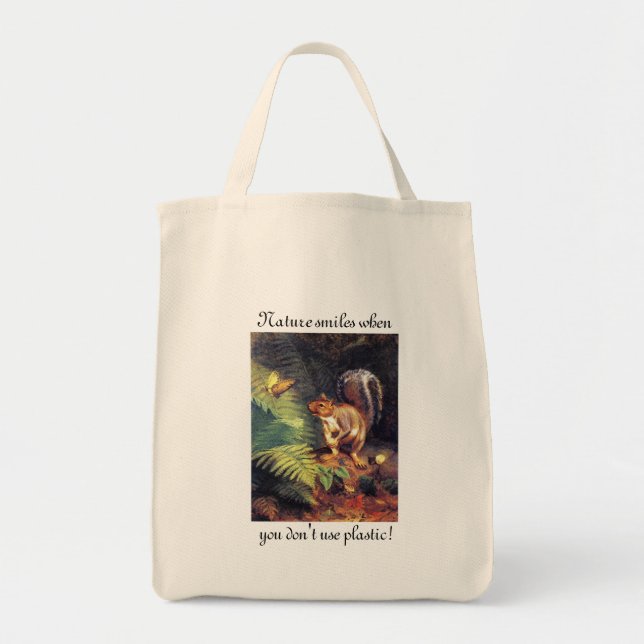 Nature Smiles Tote Bag Tygkasse (Framsidan)