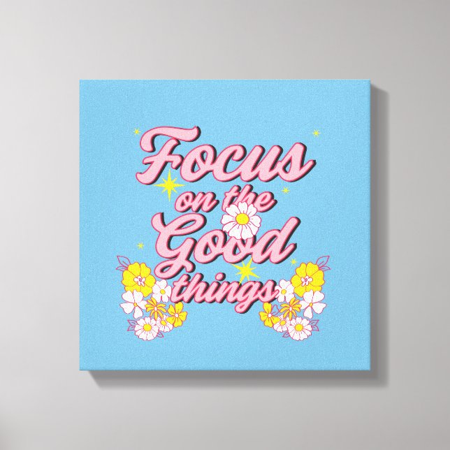 Nature Soul Slogan | Fokus på Bra Sak Canvastryck (Framsida)