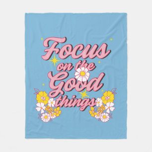 Nature Soul Slogan Fokus på Bra Sak Fleecefilt