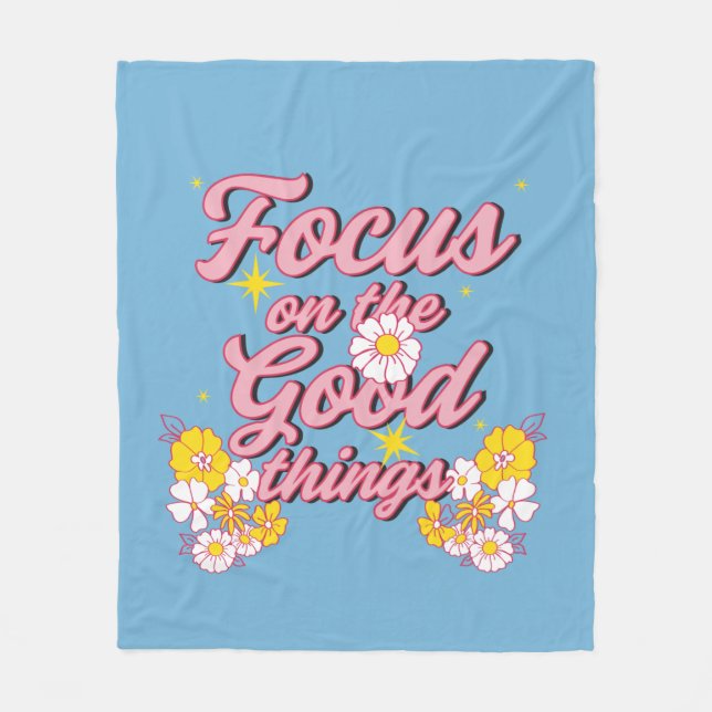 Nature Soul Slogan | Fokus på Bra Sak Fleecefilt (Framsidan)
