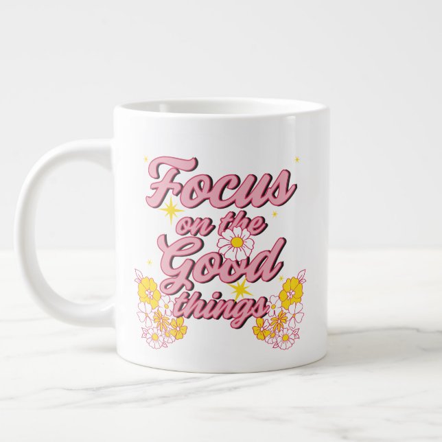Nature Soul Slogan | Fokus på Bra Sak Jumbo Mugg (Vänster)