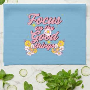 Nature Soul Slogan Fokus på Bra Sak Kökshandduk