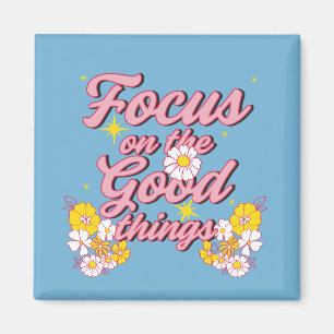 Nature Soul Slogan Fokus på Bra Sak Magnet