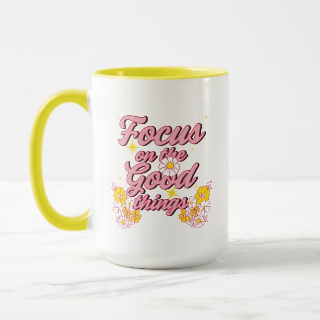 Nature Soul Slogan | Fokus på Bra Sak Mugg (Vänster)