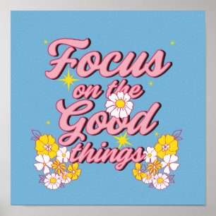 Nature Soul Slogan Fokus på Bra Sak Poster