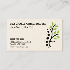 Nature Spine Logotyp Chiropraktic avtalskort Tidsbeställning Kort