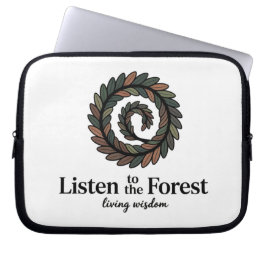 Nature Spiral Artwork & Wisdom Quote Laptop Fodral