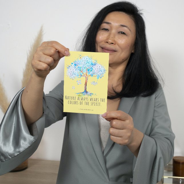 Nature Spirit Emerson Quote Card Kort (Skapare uppladdad)